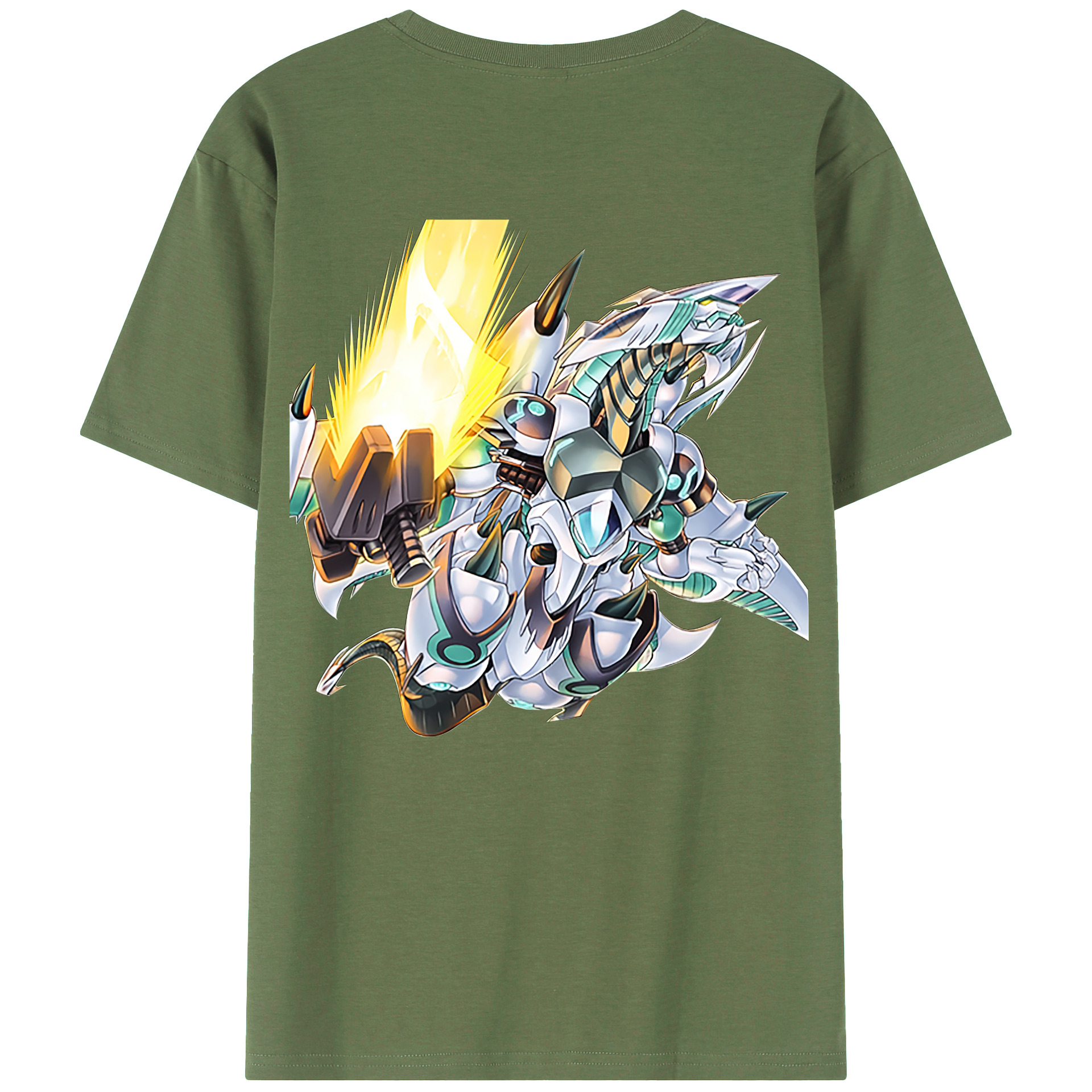 （画像用） 遊☆戯☆王 Yu-Gi-Oh! 綿100％ メンズ半袖Tシャツ（バックプリント） 通気性